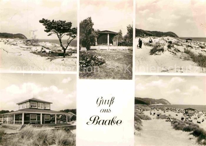 Baabe Ostseebad Ruegen Strand Pavillon Gaststaette Duenen