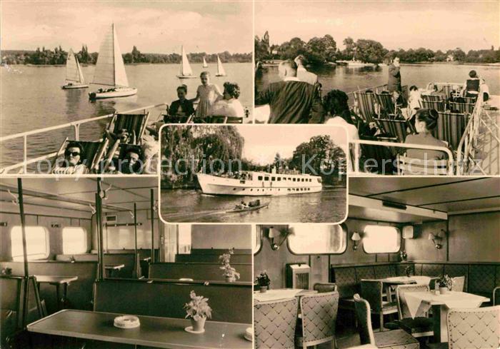 BERLIN  CITY Weisse Flotte Ausflugsdampfer Segelboote