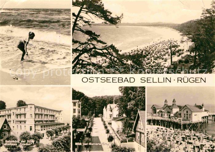 Sellin Ruegen Kind am Strand Panorama Kueste Reisebuero Kurhaus Kurverwaltung Se