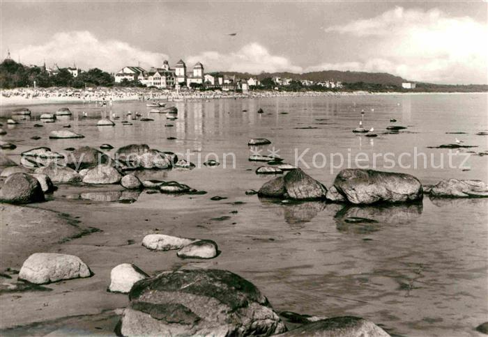 Binz Ruegen Panorama suedoestliche Bucht Strand Hotels