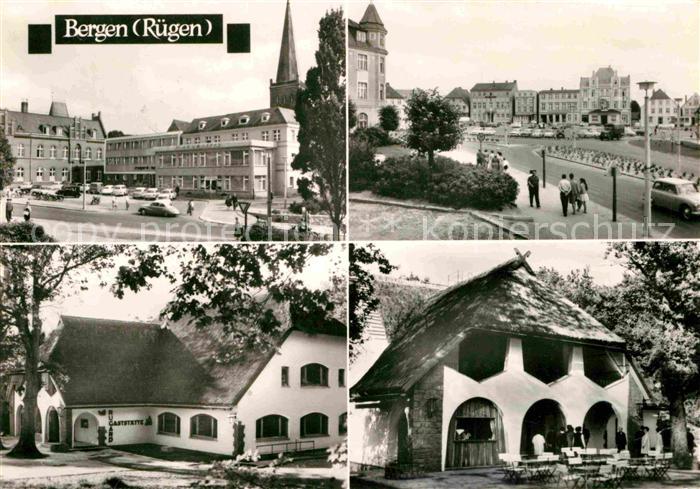 Bergen Ruegen Karl Marx Platz Rugard Gaststaette