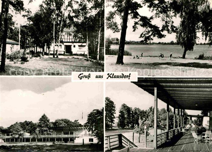 Klausdorf Mellensee Ferienheim Gaststaette Restaurant Badestrand Handabzug