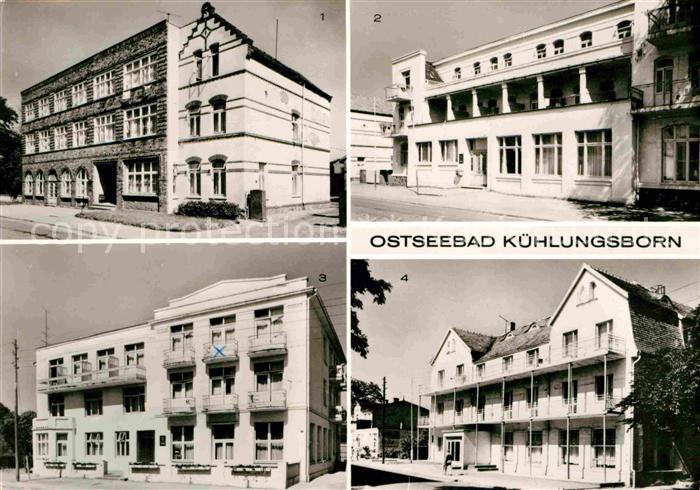 Kuehlungsborn Ostseebad FDGB Erholungsheime