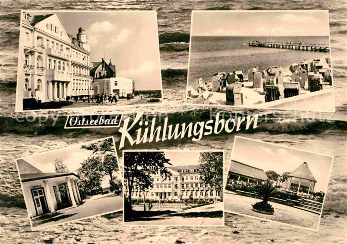 Kuehlungsborn Ostseebad Ferienheime Strand Lesehalle Kurhaus