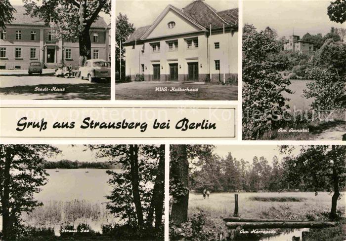 Strausberg Brandenburg Stadthaus Kulturhaus Annatal Straussee Herrensee