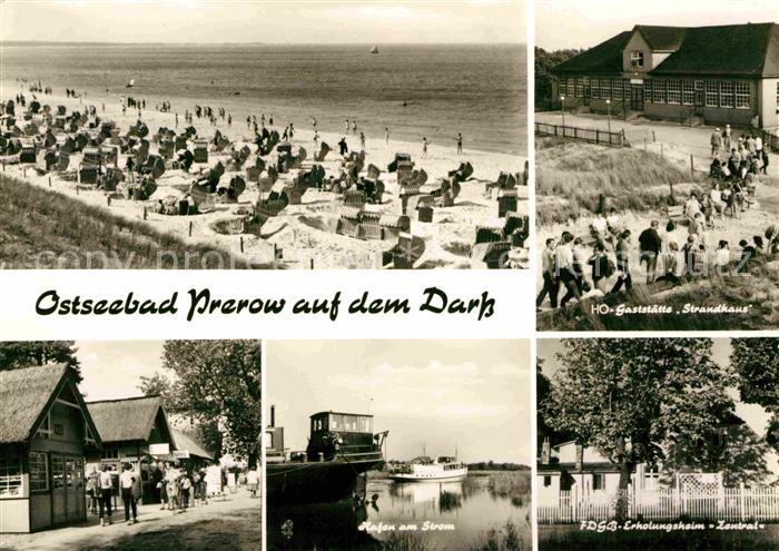 Prerow Ostseebad Strandleben HO Gaststaette Strandhaus FDGB Erholungsheim Zentra