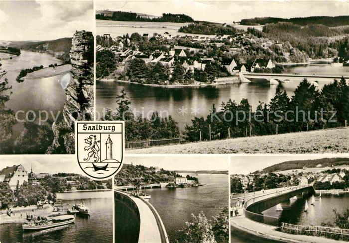 Saalburg Saale Stausee der Saaletalsperre