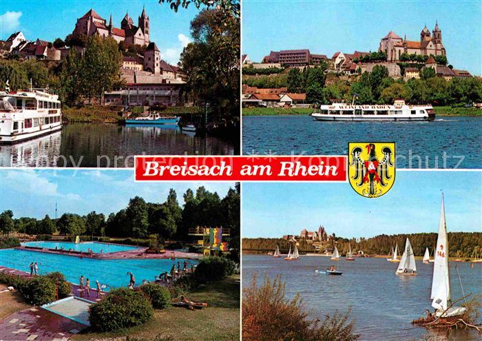 Breisach Rhein Freibad Segeln Rhein Dampfer Altstadt Muenster