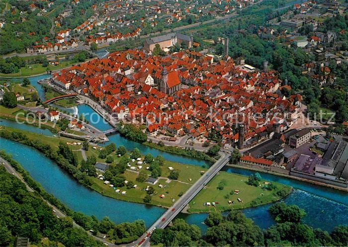 Hann. Muenden Altstadt Fliegeraufnahme