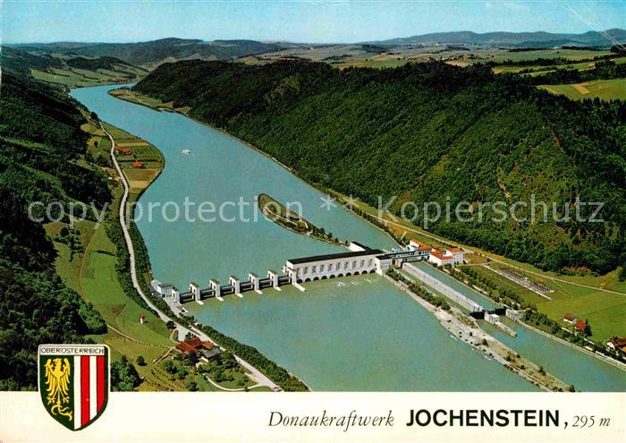 Jochenstein Niederbayern Donaukraftwerk Fliegeraufnahme
