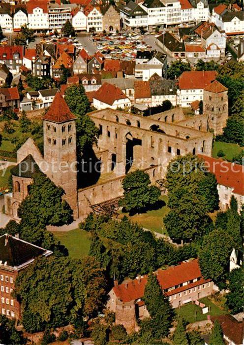 Bad Hersfeld Ehemaliges Benediktinerkloster Kirchenruine 12. Jhdt. Fliegeraufnah