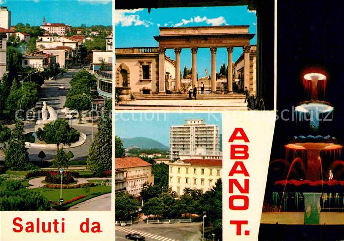 Abano Terme Colombo Denkmal Eingang Montirone Quelle Hotel Brunnen