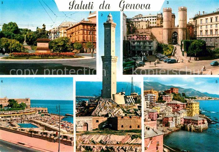Genova Genua Liguria Piazza Corvetto La Lantera Torri di Porta Soprana Il nuovo