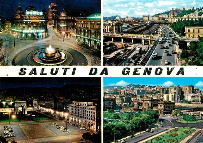 Genova Genua Liguria Piazza de Ferrari Stazione Marittima Piazza della Vittoria