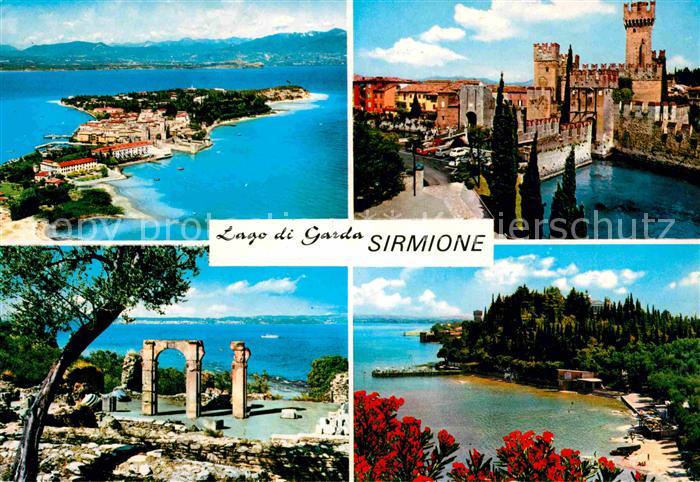 Sirmione Lago di Garda Halbinsel Gardasee Schloss Bucht
