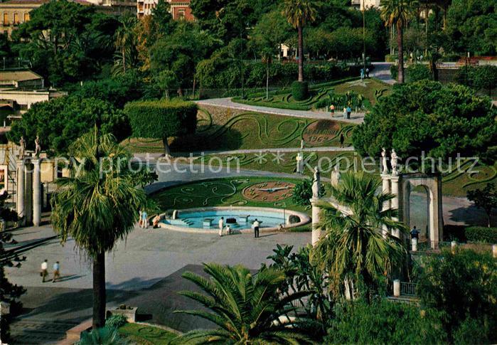 Catania Giardino Bellini vasca dei cigni Garten Schwanenteich