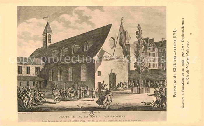 Paris Fermeture du Club des Jacobins