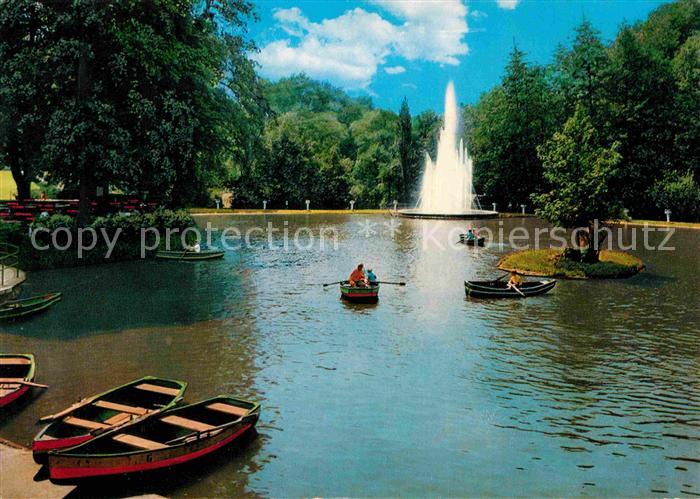 Solingen Gondelteich Fontaene Ruderboote