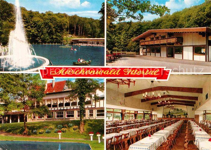 Wald Solingen Maerchenwald Ittertal Gondelteich Fontaene Oberbayern