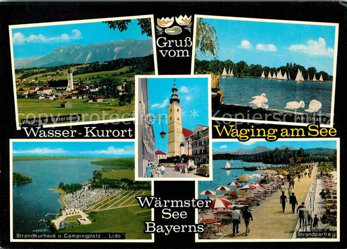 Waging See Fliegeraufnahme Strandkurhaus Campingplatz Strandpartie