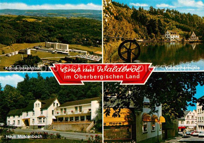 Waldbroel Fliegeraufnahme Kreiskrankenhaus Haus Muehlenbach Vierbuchermuehle