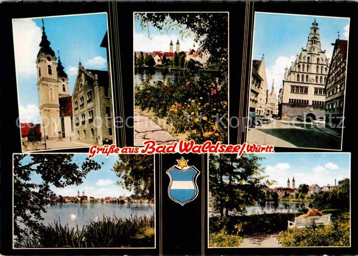 Bad Waldsee Kirche Teich Rathaus