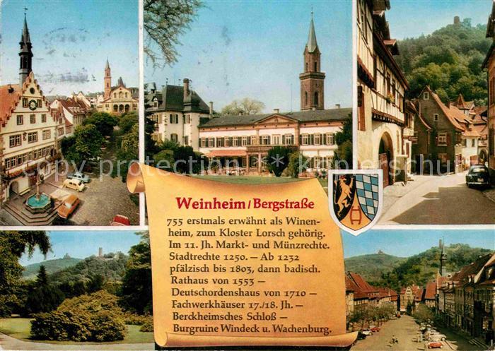 Weinheim Bergstrasse Stadtansichten