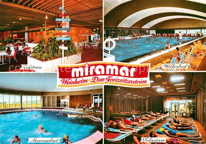 Weinheim Bergstrasse Freizeitzentrum Miramar Wellenbad Massagebad Solarium