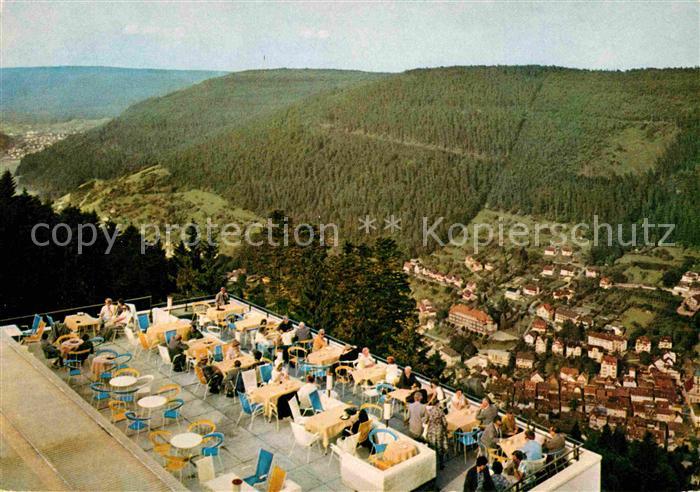 Bad Wildbad Blick von der Terrasse des Sommerberghotels