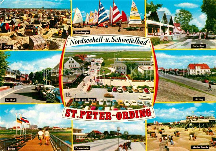 St Peter-Ording Strand Bad Bruecke Strandsegler Promenade Arche Noah