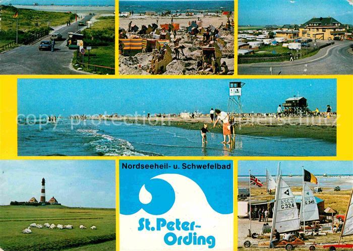St Peter-Ording Strand Leuchtturm Strandsegler