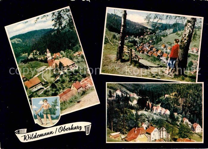 Wildemann Harz Goslar Niedersachsen Teilansicht Kirche