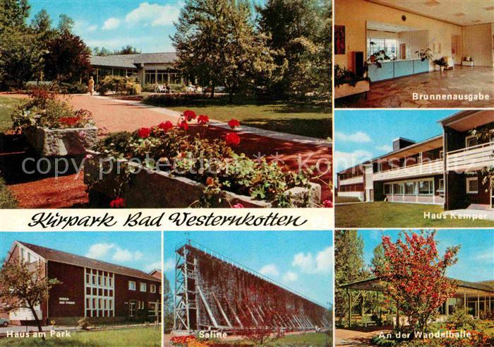 Bad Westernkotten Kurpark Brunnenausgabe Saline Wandelhalle