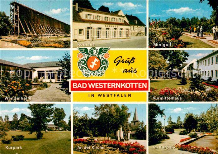Bad Westernkotten Kurmittelhaus Minigolf Kurpark Saline Wandelhalle