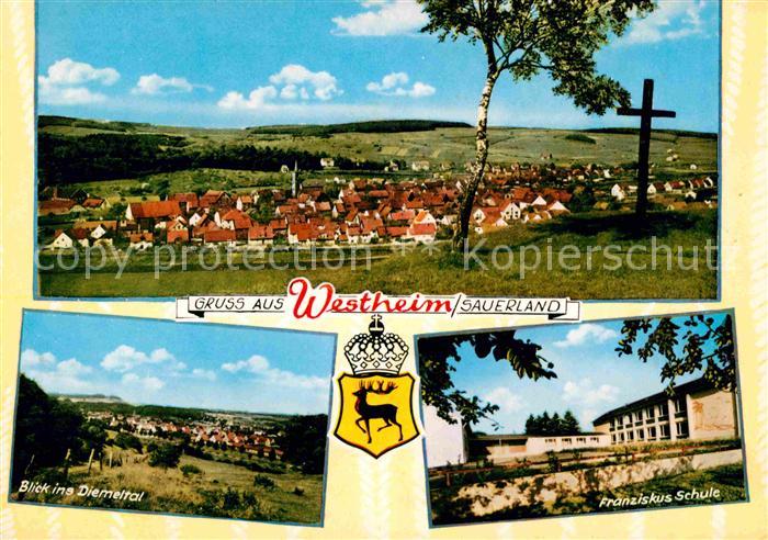 Westheim Westfalen Panorama Diemtal Franziskus Schule