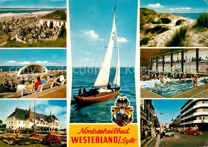 Westerland Sylt Srtand Kurkonzert Wellenbad Segelboot