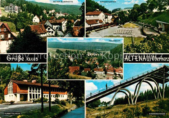 Altenau Harz Silberhuette Konzertgarten Teilansicht Kurmittelhaus Jugendschanze