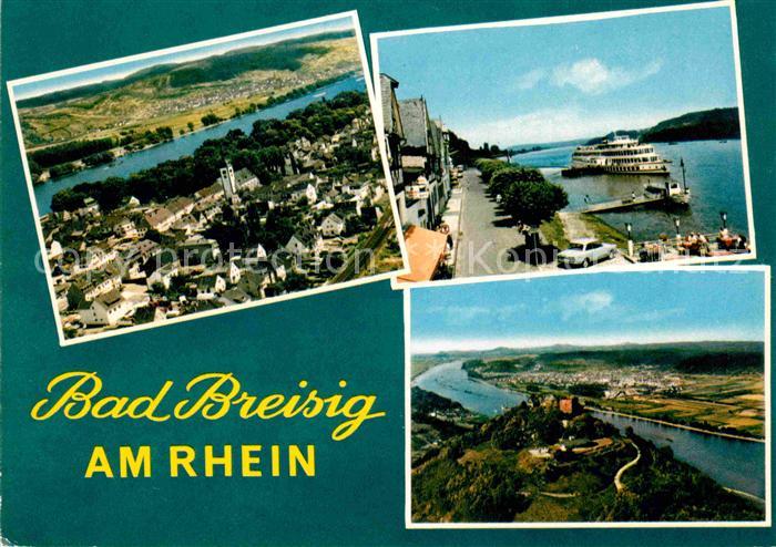 Bad Breisig Fliegeraufnahme Anlegestelle Burg