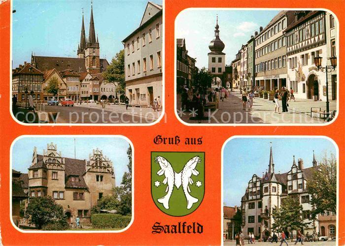 Saalfeld Saale Marktplatz Sankt Johenniskirche Blankenburger Strasse