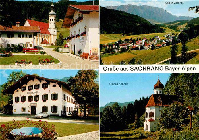 Sachrang Chiemgau Platz Kirche oelberg Kapelle Kaiser Gebirge