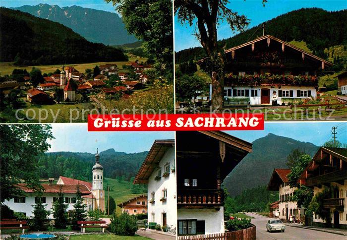 Sachrang Chiemgau Panorama Kirche Teilansicht