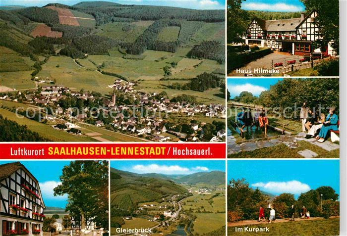 Saalhausen Sauerland Fliegeraufnahme Haus Hileke Kurpark Gleierbrueck