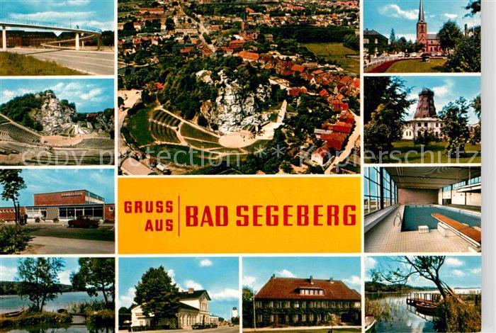 Bad Segeberg Fliegeraufnahme Bruecke Hallenbad Gasthaus