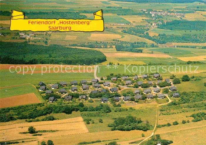 Saarburg Saar Fliegeraufnahme Feriendorf Hostenberg