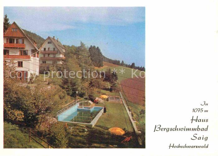 Saig Schwarzwald Haus Bergschwimmbad
