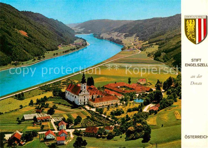 Engelszell Oberoesterreich Fliegeraufnahme