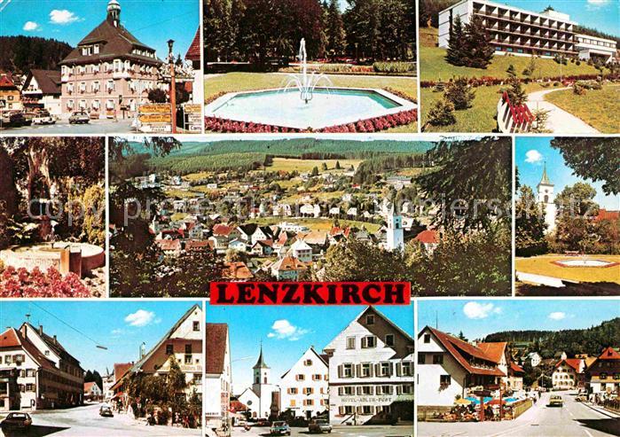 Lenzkirch Hochschwarzwald BW Gesamtansicht Brunnen Park Klinik