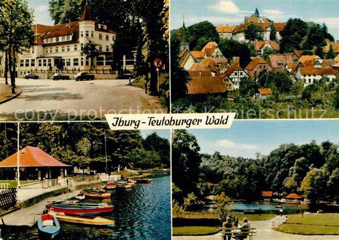 Iburg Teutoburger Wald Waldhotel Felsenkeller Bootsteg Park