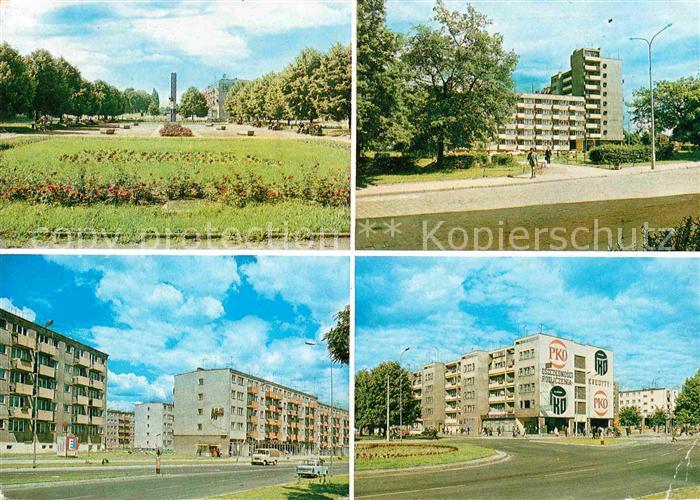 Glogow Park Siedlung Hochhaeuser Wohnblocks