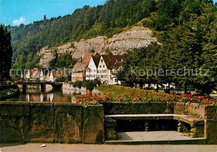 Sulz Neckar Partie am Neckar Felsen